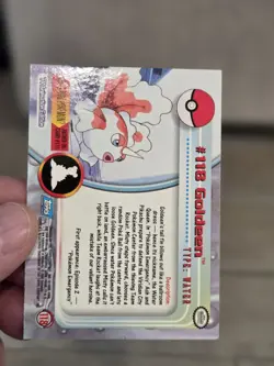 2000 Topps Pokemon TV Animation Edition Series 3 Non Holo #118 Goldeen - Image 2