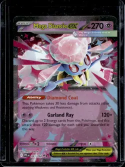 2025 Pokemon Phantasmal Flames Mega Diancie ex Double Rare #041/094 - Image 1
