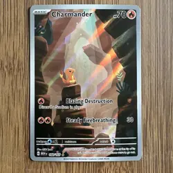 Charmander Illustration Rare 168/165 SV 151 English Pokemon Card TCG NM - Image 1