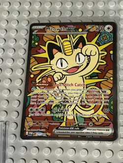 Meowth ex Special Illustration Rare ME03: Perfect Order 121/088 NM OC - Image 1