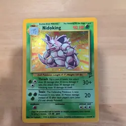 Pokemon TCG Nidoking Base Set 2 Holo Unlimited Rare Mint Vintage - Image 1