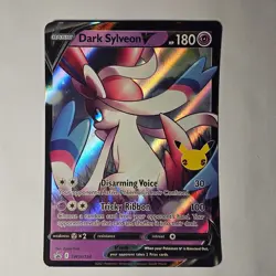 Pokemon TCG Dark Sylveon V SWSH134 Full Art Black Star Promo Rare Holo - Image 1