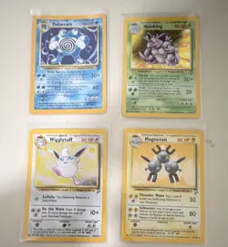 Wizards Pokemon TCG Base Set 2 Holo Lot - Poliwrath, Wigglytuff, Magneton, Nido… - Image 1