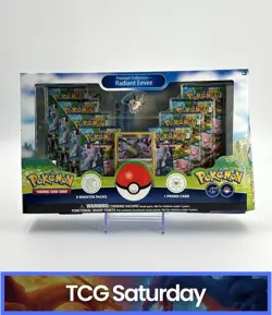 2022 POKEMON SWORD & SHIELD POKEMON GO PREMIUM COLLECTION RADIANT EEVEE SEALED - Image 1