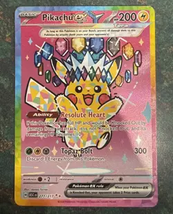 Pokemon Pikachu ex Special Illustration Rare Ascended Heroes 277/217 - Image 1