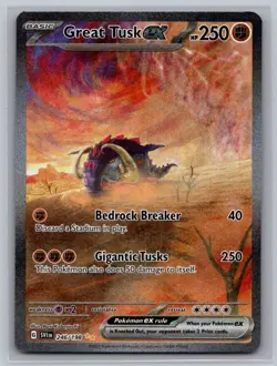 Great Tusk ex 246/198 Special Illustration Rare Scarlet & Violet Pokemon NM - Image 1