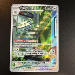 Ferrothorn 209/182 - Pokemon Paradox Rift Illustration Rare IR Full Art Holo NM - Image 1