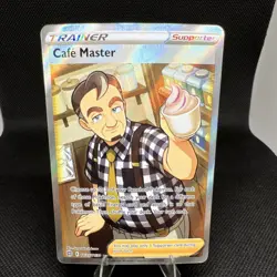 Pokemon Cafe Master TG25/TG30 Full Art Ultra Rare Holo Trainer Gallery - Image 1