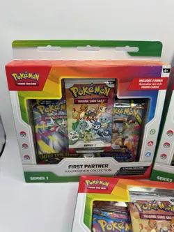 Lot of 3 - Pokemon TCG First Partner Illustration Collection Series 1 - SEALED - Image 3