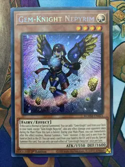 Yu-Gi-Oh! TCG Gem-Knight Nepyrim BLMM-EN021 1st Edition - Image 1