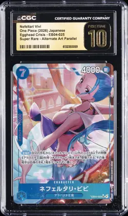 2026 ONE PIECE JAPANESE EGGHEAD CRISIS ALT ART NEFELTARI VIVI CGC 10 PRISTINE - Image 1