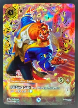 2025 Disney Lorcana Fabled Beast Gracious Prince Enchanted #224/204 - Image 1