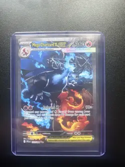 Mega Charizard x EX SIR 125/094 Phantasmal Flames Pokemon Card Mint Condition - Image 1