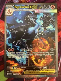 Mega Charizard X Ex - 125/094 - SIR - Pokemon Phantasmal Flames - Mint - Image 4