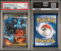Pokemon 2025 Mega Charizard X ex 125/094 SIR Phantasmal Flames PSA 9 MINT - Image 5