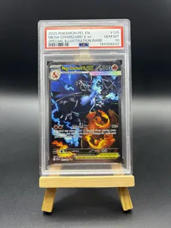 Mega Charizard X Ex 125/094 Phantasmal Flames PSA 10 Gem Mint Pokemon - Image 1