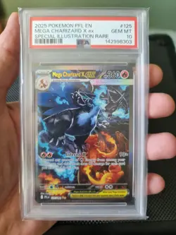 Mega Charizard X Ex 125/094 Phantasmal Flames PSA 10 Gem Mint Pokemon - Image 1