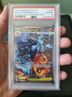 Mega Charizard X Ex 125/094 Phantasmal Flames PSA 10 Gem Mint Pokemon - Image 3