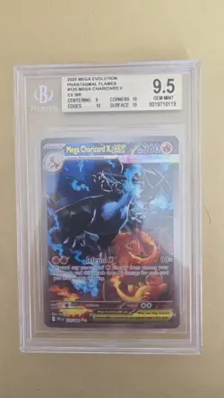 MEGA CHARIZARD X EX SIR 125/094 BGS 9.5 Gem Mint Pokemon Phantasmal Flames 2025 - Image 1