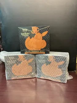 Pokemon Shining Fates Elite Trainer Box ETB x3 Sealed Bundle Eevee TCG - Image 1