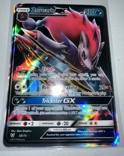 Pokemon TCG Zoroark GX Shining Legends Holo Ultra Rare Card 53/73 NM - Image 1