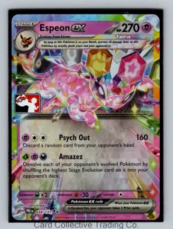 Espeon ex - Double Rare Prize Pack Series Cards 034/131 NM Holo - Image 1