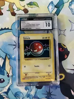 Pokemon CGC 10 Voltorb Trading Card Game Classic 010/034 Holo 2023 - Image 1