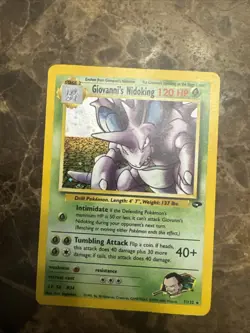 Giovanni’s Nidoking Holo 7/132 – Gym Challenge – Vintage Pokemon Card - Image 1