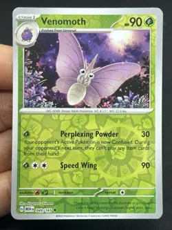 Venomoth 049/165 Reverse Holo- LP-NM - Pokemon TCG Card - Image 1