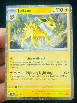 Jolteon SVP 169 - Cosmo Holo - Prismatic Evolutions - LP-NM - Pokemon TCG Card - Image 1