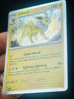 Jolteon SVP 169 - Cosmo Holo - Prismatic Evolutions - LP-NM - Pokemon TCG Card - Image 2