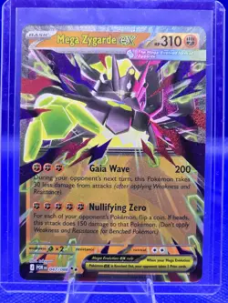 Pokemon Mega Zygarde EX Black Star Promo Full Art Holo Card 047/088 HP310 - Image 1