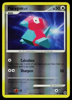 Pokemon Card - Porygon Great Encounters 81/106 Common Reverse Holo - Image 1