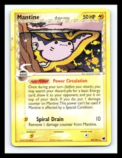 💥 MANTINE Pokemon TCG 2006 (Dragon Frontiers ) Non Holo Vintage Card # 20/101 - Image 1