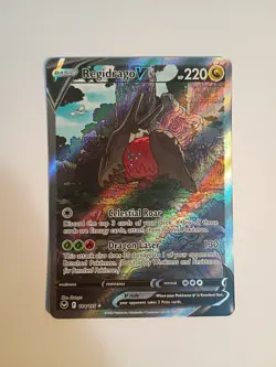 Pokemon Regidrago v TCG Sword & Shield Silver Tempest Holo Ultra Rare Card - Image 1