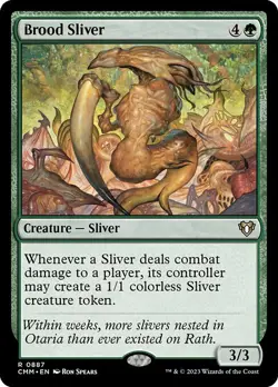 Brood Sliver MTG Commander Masters Rare NM x1 - Magic Card - Image 1