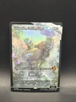 Leonardo Cutting Edge #281 Foil - Teenage Mutant Ninja Turtles - TMNT - MTG - Image 1