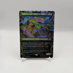 Mikey & Leo, Chaos & Order-Teenage Mutant Ninja Turtles-Borderless-Foil-247-NM - Image 1