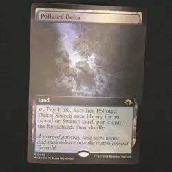 Polluted Delta (Extended Art) FOIL MTG Modern Horizons 3 Rare 465 NM - Image 1