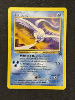 Pokemon TCG Moltres Zapdos Articuno Black Star Promo Cards Aoki Error Near Mint - Image 4