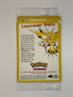 Pokemon Legendary Birds Articuno,Moltres,Zapdos Black Star Promo Cards WOTC - Image 5
