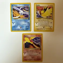 Pokemon: Zapdos, Articuno, Moltres, Legendary Birds - Promo Cards - Near Mint - Image 1