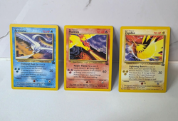Pokemon Moltres 21, Articuno 22, Zapdos 23 Black Star Promo Cards NM/LP - Image 1