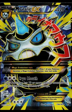 Pokemon Card - M Glalie EX (Full Art) Holo XY - BREAKthrough 156/162 Ultra Rare - Image 1