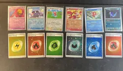 12 Card LOT Pokemon 151 REVERSE HOLOS And HOLOS ENEGY HOLOS SWIRLS JOLTEON DITTO - Image 1