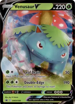 Venusaur V Promo SWSH: Sword & Shield Promo Cards SWSH100 NM - Image 1