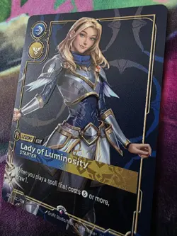 ✨ Riftbound LUX - LADY OF LUMINOSITY METAL Card Las Vegas Prize Wall Exclusive - Image 2