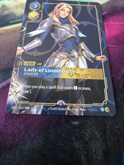 ✨ Riftbound LUX - LADY OF LUMINOSITY METAL Card Las Vegas Prize Wall Exclusive - Image 5