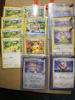 Meowth 12x Card Lot - Regular + Reverse Holo - Vintage + Modern - NM/M - Image 1