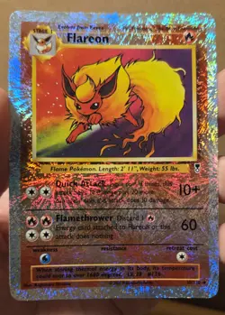 Flareon Legendary Collection 10/110 Rare Reverse Holo LP - ungraded Pokemon Card - Image 2